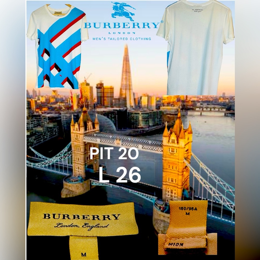 BURBERRY WILMORE GEOMETRIC PRINT
MEDIUM UNISEX PIT 20 L 26 NO SIGNS OF WEAR NICE - Picture 10 of 16